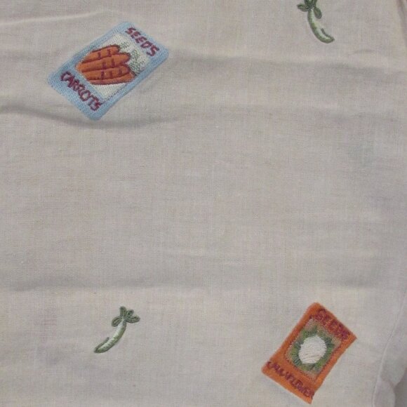 *3/$10*  Alexandra Bartlett Linen Garden Seeds Shorts 17" Inseam - Picture 8 of 15
